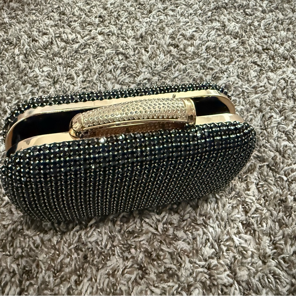 Never Been Used Elegant Black and Gold Clutch